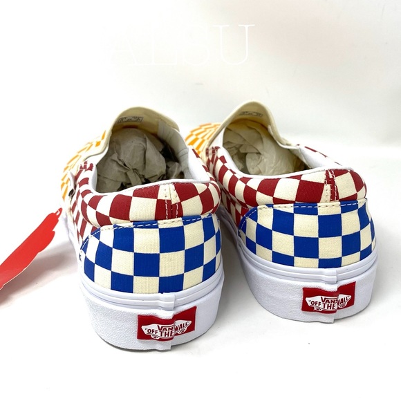 VANS Classic Slip On Checkerboard Multi Canvas Men - Picture 4 of 10